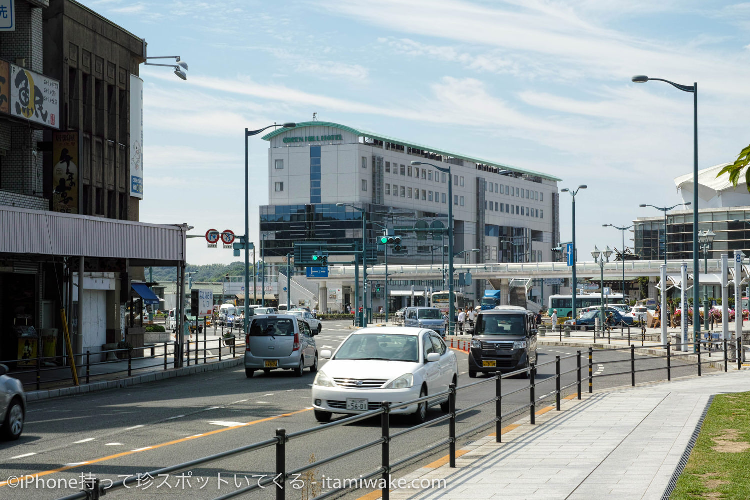 尾道駅からのグリーンヒルホテル尾道