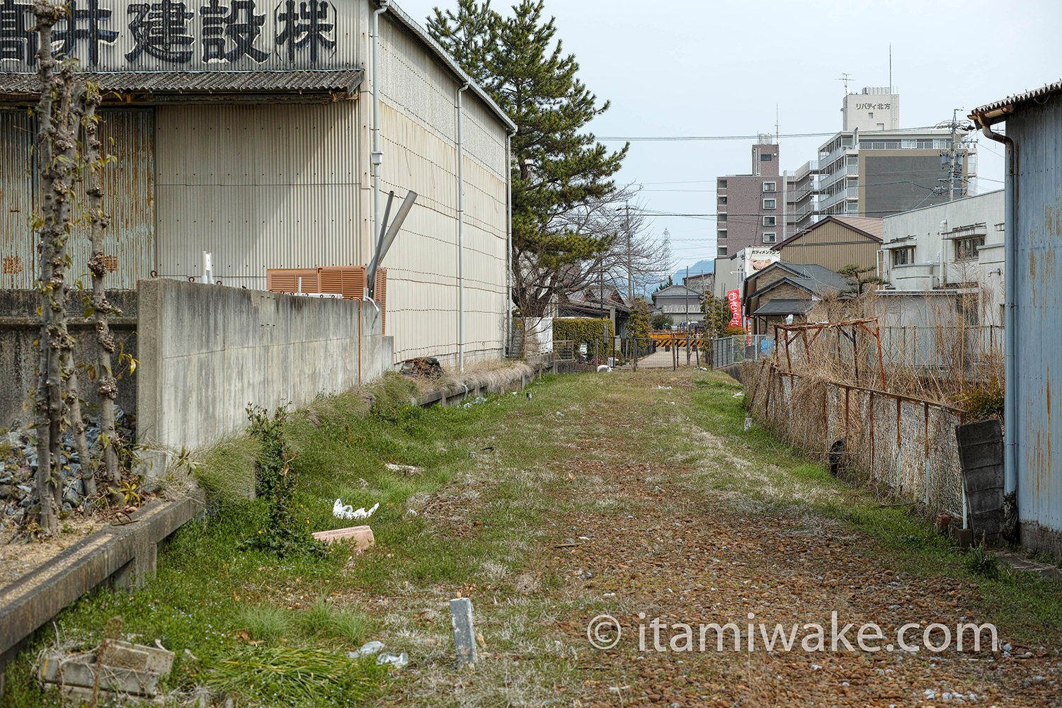 廃線跡だと思われる道