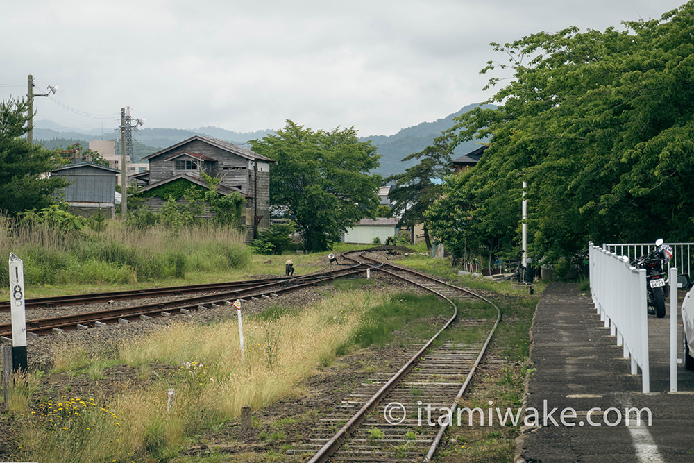 レールが残っているのはこの区間だけ