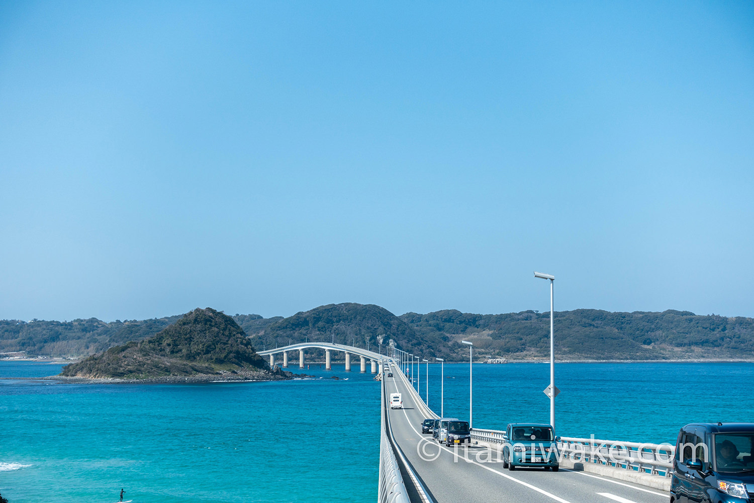 展望台から見る角島大橋