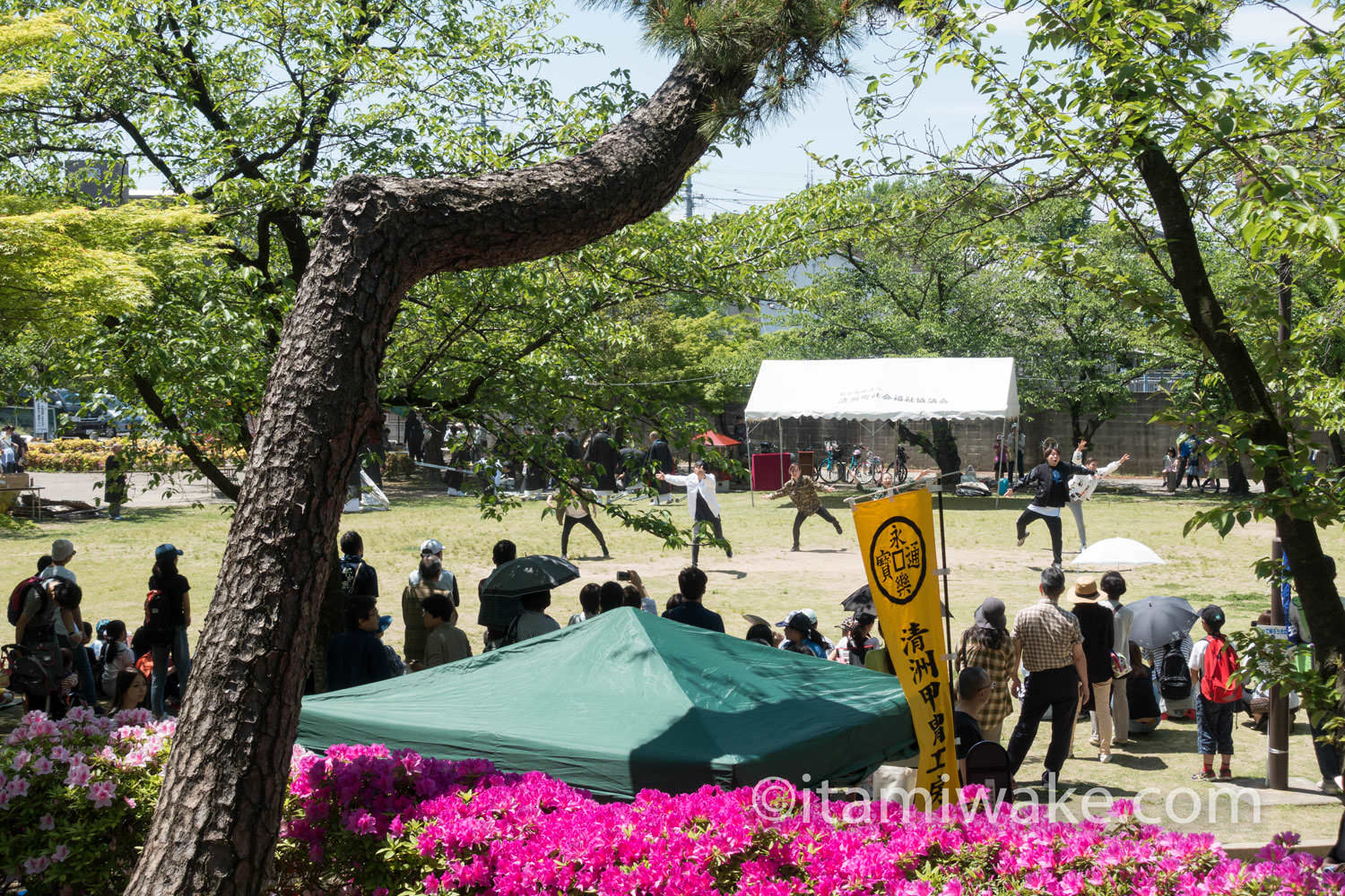 清洲城後でのイベントの様子