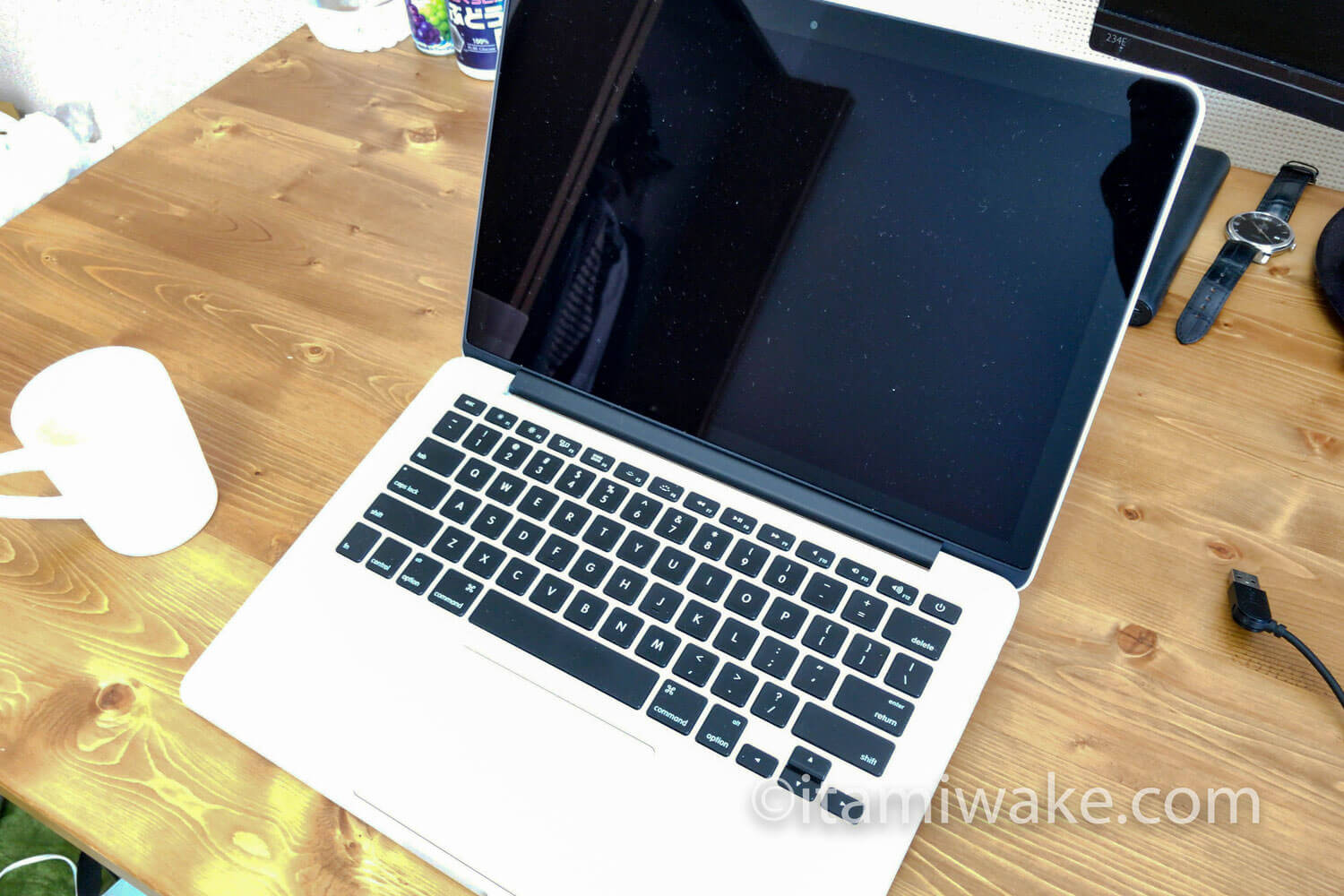 交換後のMacBookProRetina