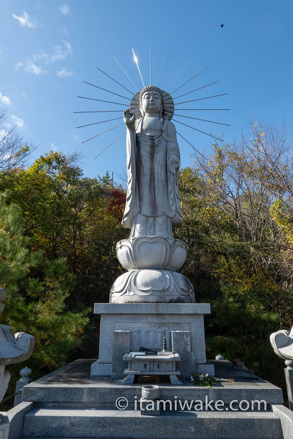 長の大仏全景