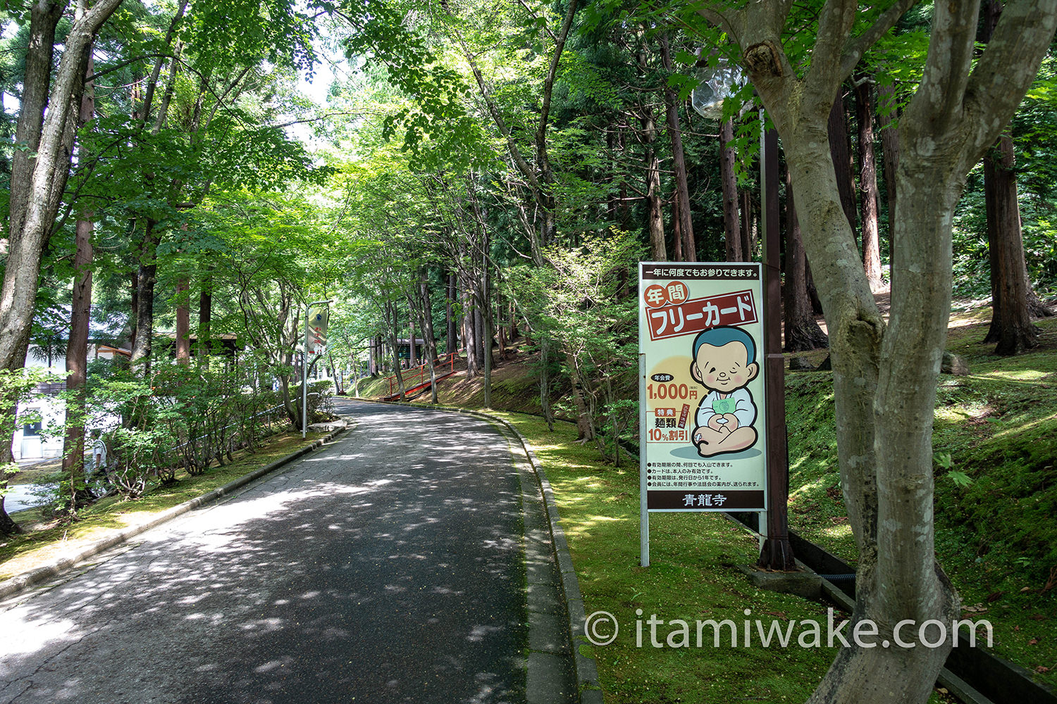 青龍寺の参道