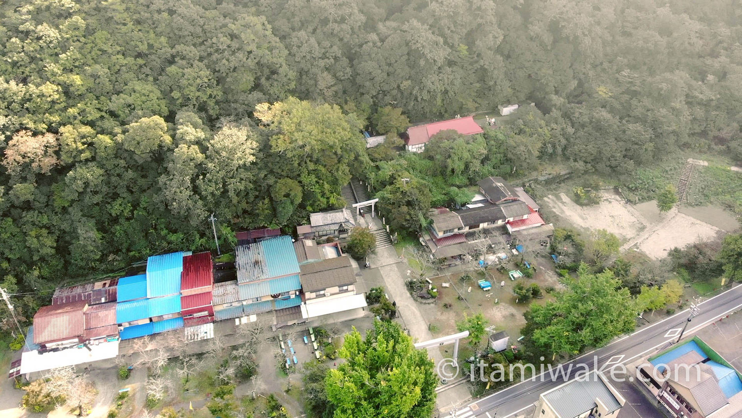 桃太郎神社を空から