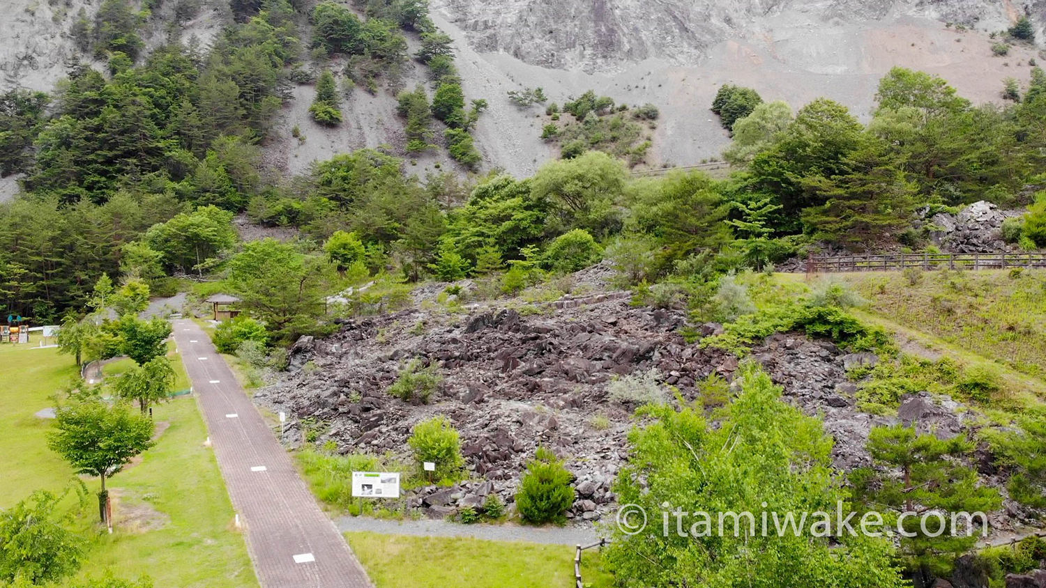 大西山崩壊礫保存園