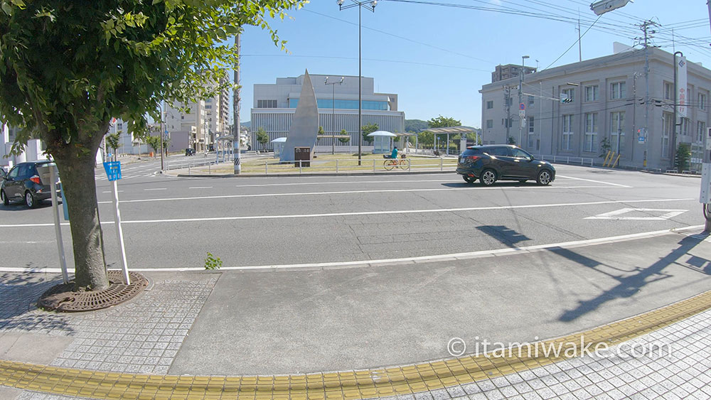 児島駅から東側を見る