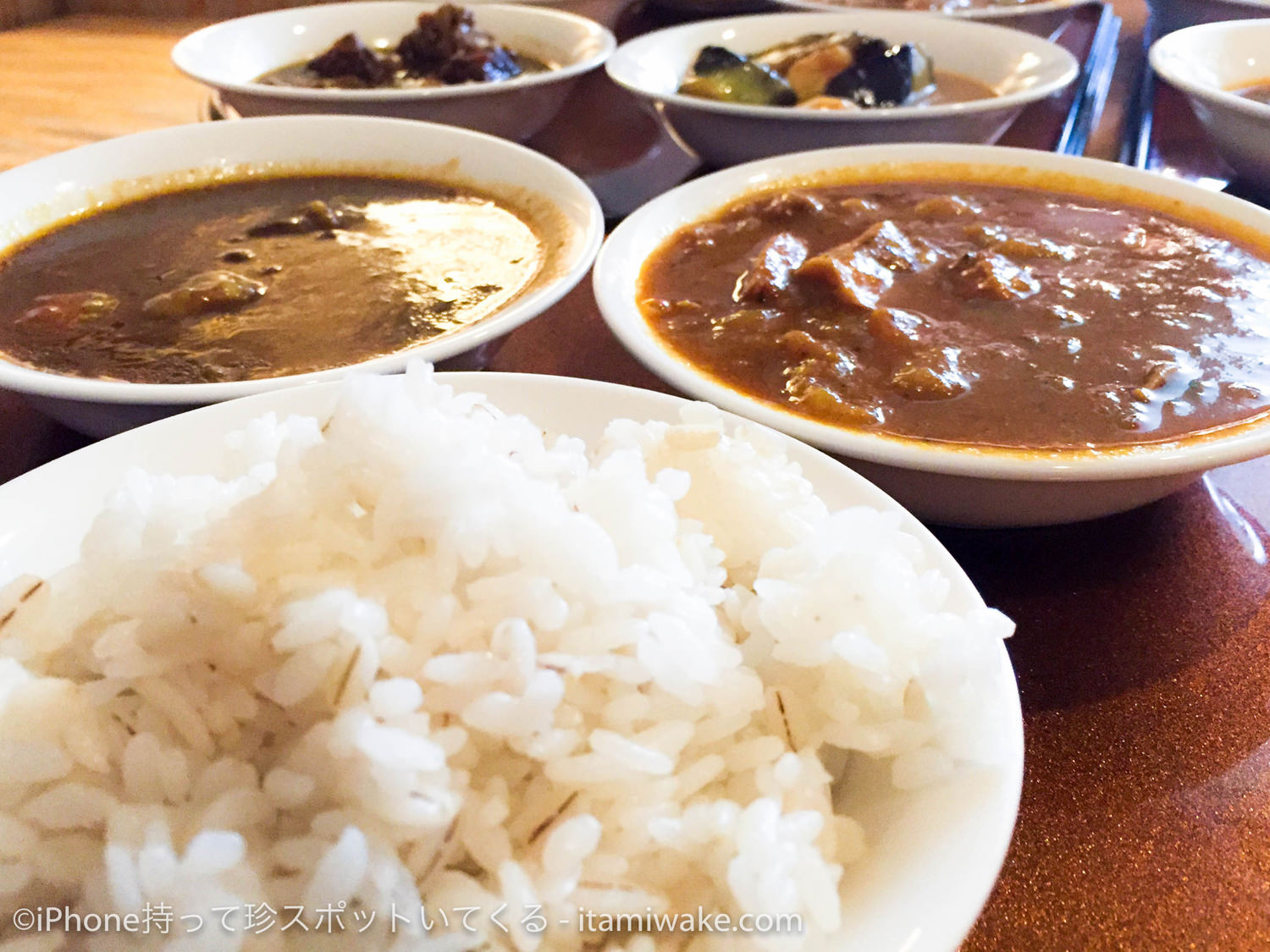 麦飯とカレー