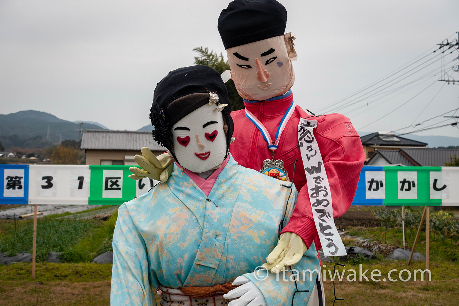 北朝鮮を感じさせるカカシ