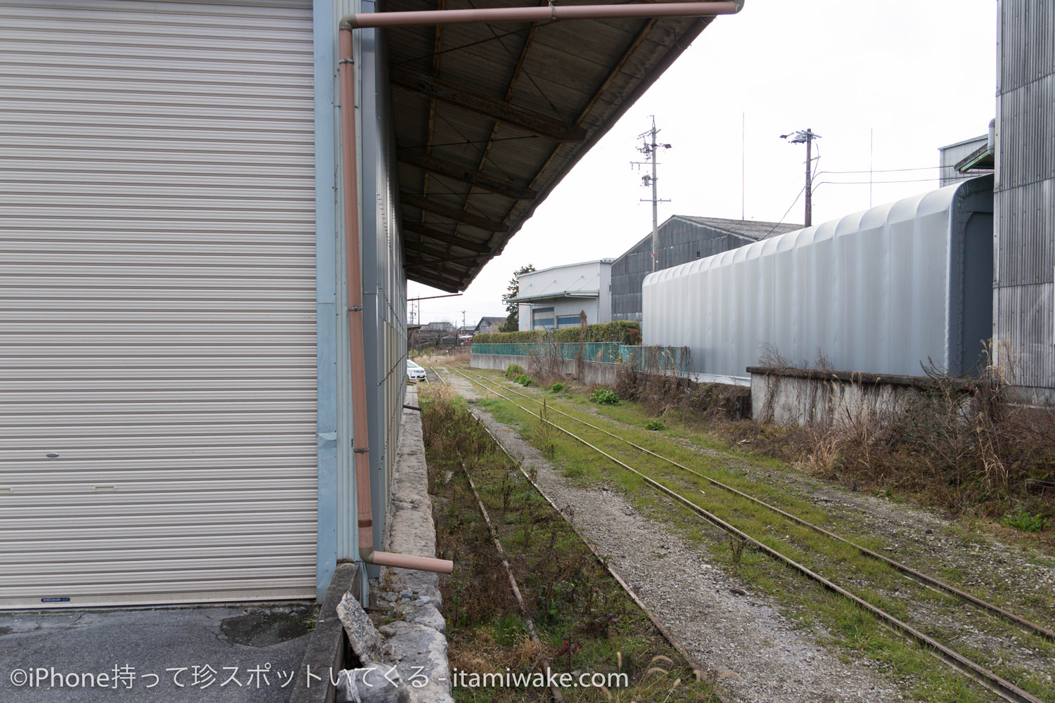 美濃大久保駅の積み下ろし場