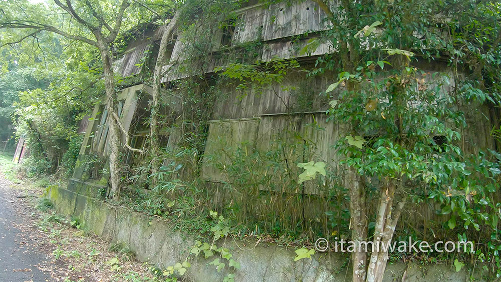 自然に還りつつある木造住宅