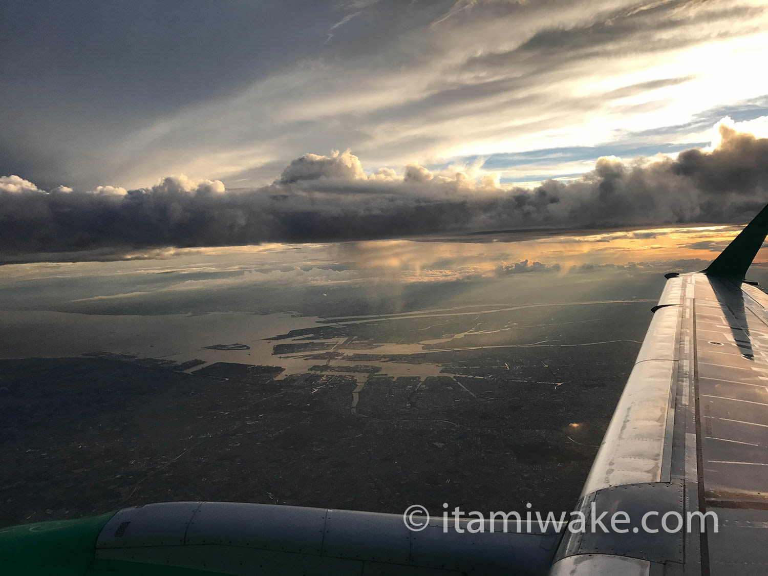 飛行機からの景色