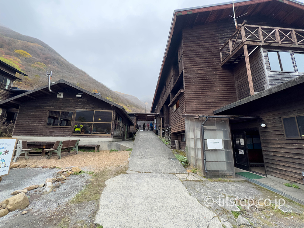 下山前には霧が晴れた